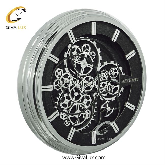 ساعت دیواری اورجینال آرتمیس آلیاژ فلزی نقره ای| کد رفرنس 90042، مدل: 2043Silver